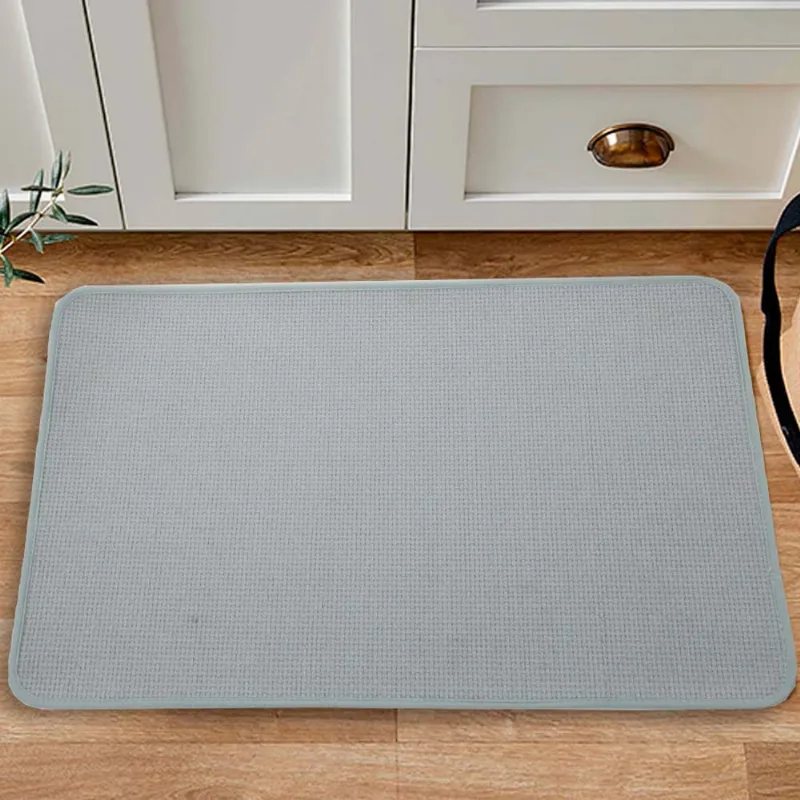 Tapete Multiuso Chenille 45 X 70 Prata/unico
