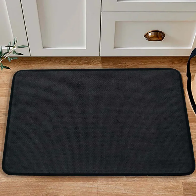 Tapete Multiuso Chenille 45 X 70 Preto/unico