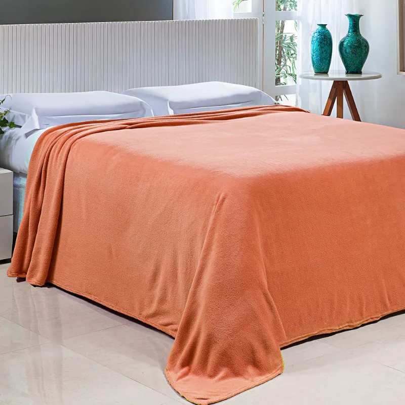 Cobertor Essence Nc 1,80 X 2,20 Apricot/unico