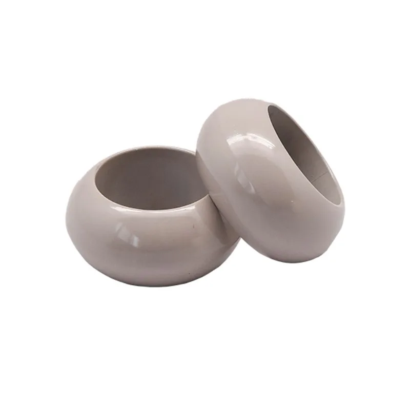Anel P/ Guardanapo Lisato 6cm X 4pcs Cinza/unico
