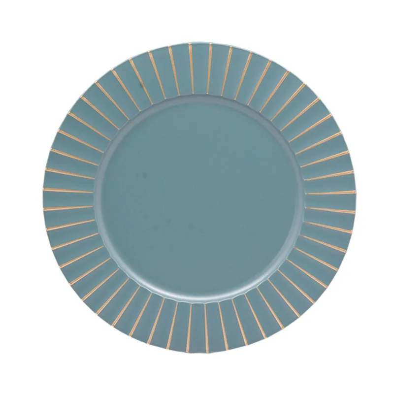Sousplat Lisato 33cm Azul Celeste/unico