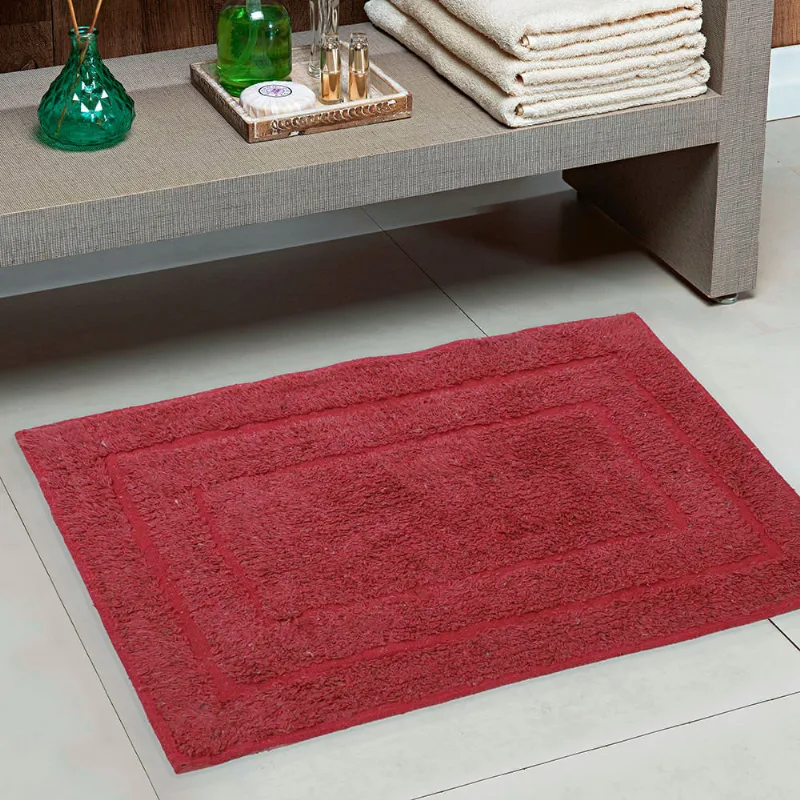 Tapete Banheiro Hidalgo 0,40 X 0,60 Unico/vermelho