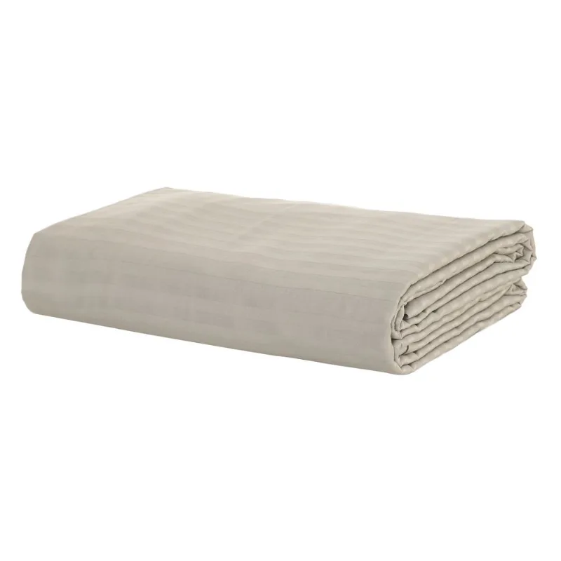 Capa P/ Duvet Stripe 300 Fios 100% Alg 2,60 X 2,40 Manteiga/unico
