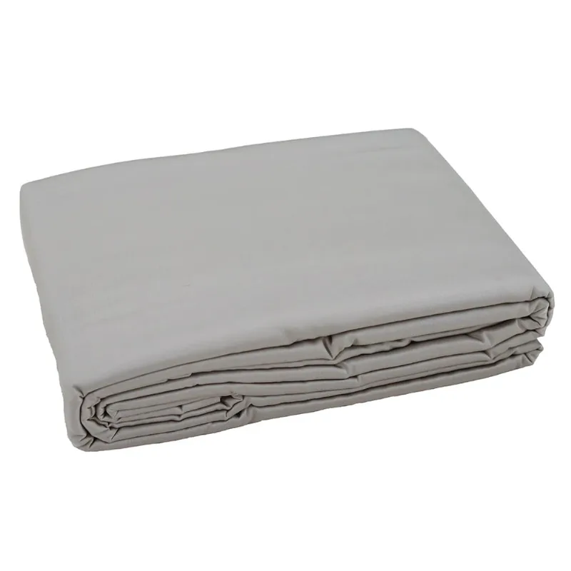 Capa P/ Duvet Liso 300 Fios 100% Alg 1,80 X 2,40 Cinza Claro/unico