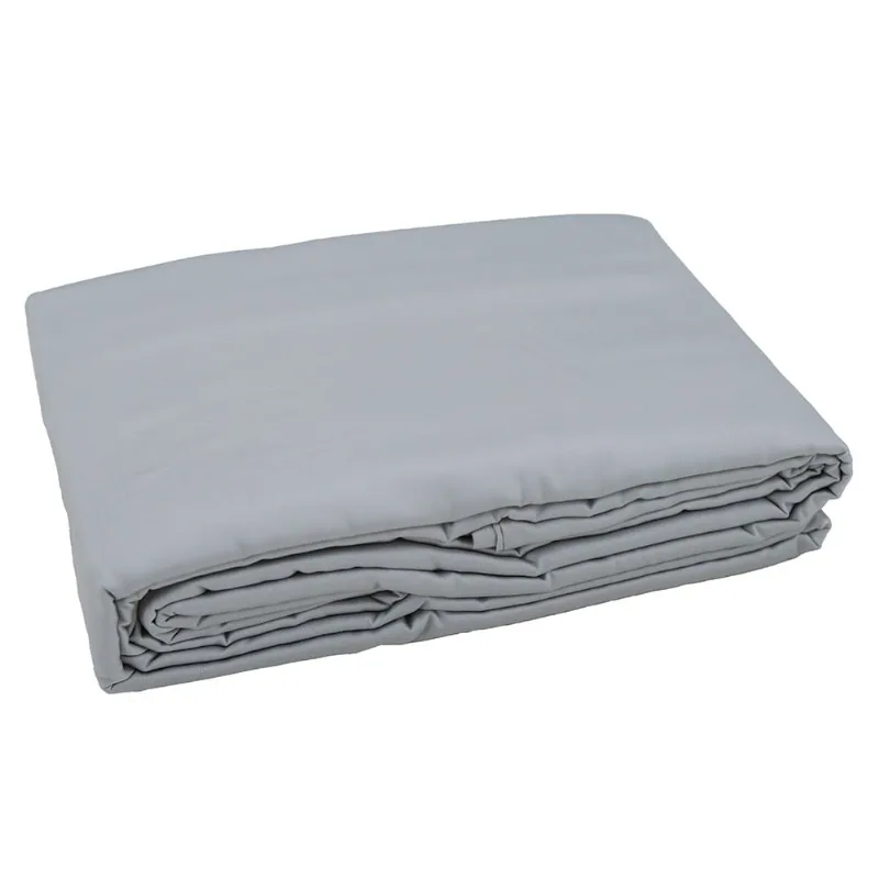 Capa P/ Duvet Liso 300 Fios 100% Alg 1,80 X 2,40 Prateado/unico