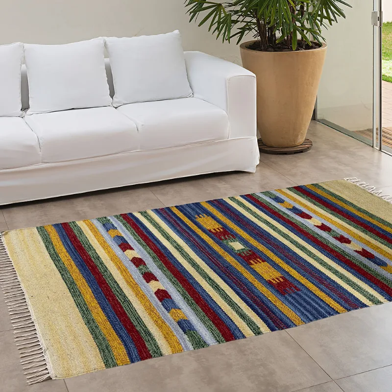 Tapete Kilim 100% Algodao 2,00 X 2,50 Des. 008/unico