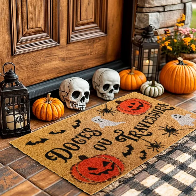 Capacho Retangular Halloween 0,33 X 0,60 Des. 003/unico