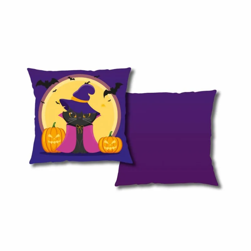 Capa P/ Almofada Veludo Digital Halloween 43m X 43 Des. 018/unico