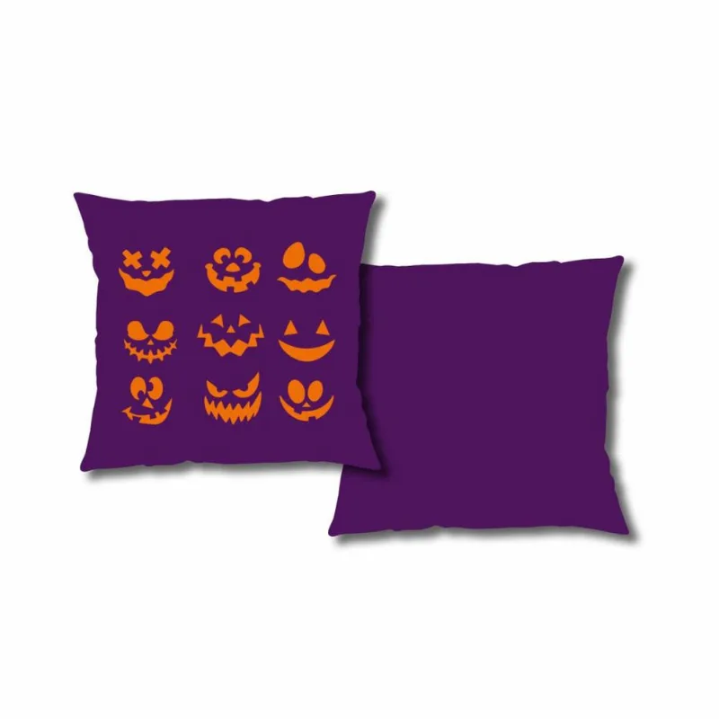 Capa P/ Almofada Veludo Digital Halloween 43m X 43 Des. 021/unico