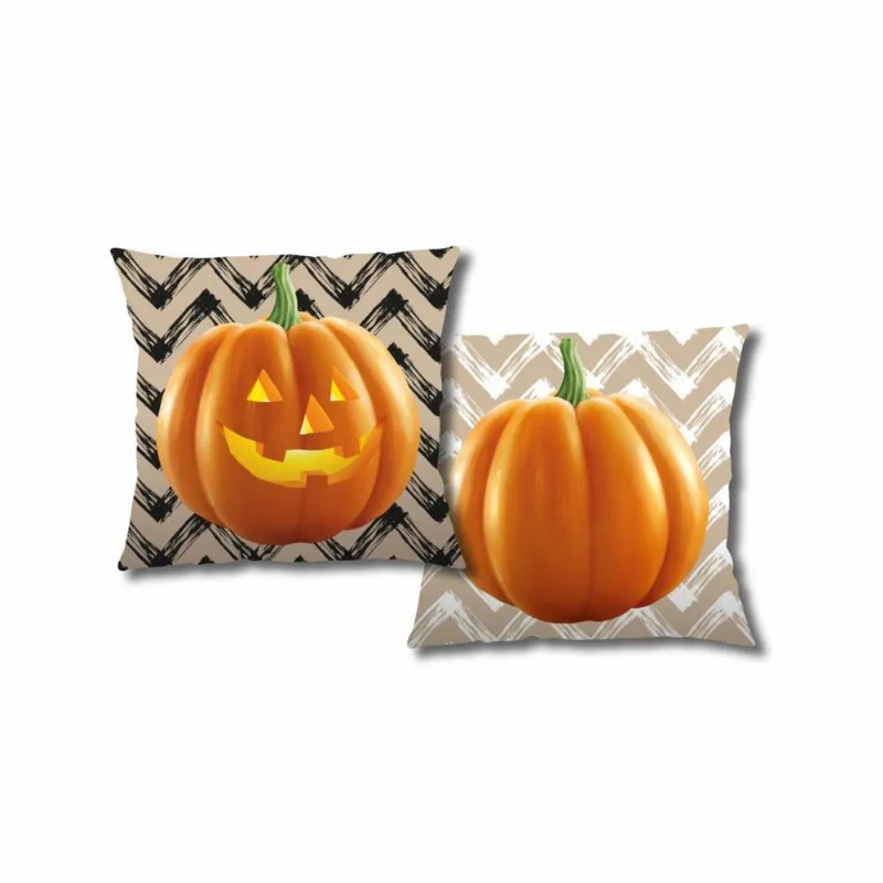 Capa P/ Almofada Veludo Digital Halloween 43m X 43 Des. 030/unico