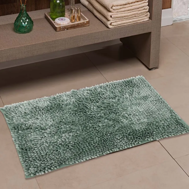 Tapete Banheiro Shaggy Prime 0,40x 0,60 Erva Doce/unico