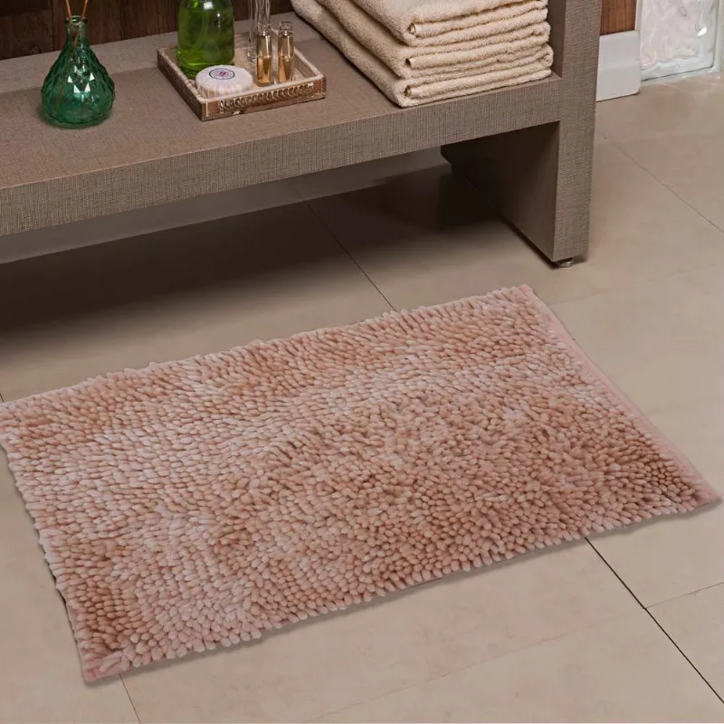 Tapete Banheiro Shaggy Prime 0,40x 0,60 Rose/unico