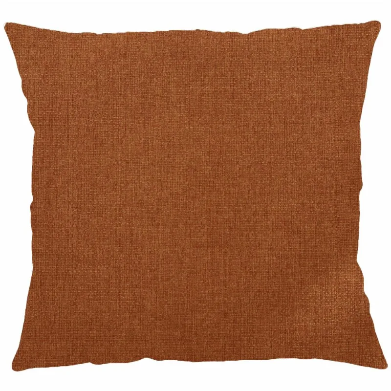 Capa P/almofada Veludo Linho Trellis 43cm X 43cm Ferrugem/unico