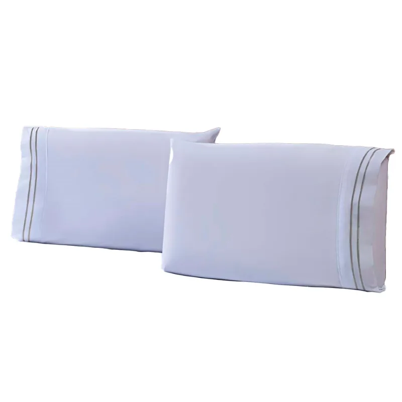 Fronha Percal Soft 300 Basics 2 Pecas Prata/unico