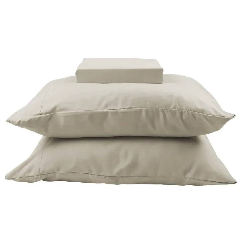 Jogo de Cama Simples Percal Soft 300 King Marfim/unico