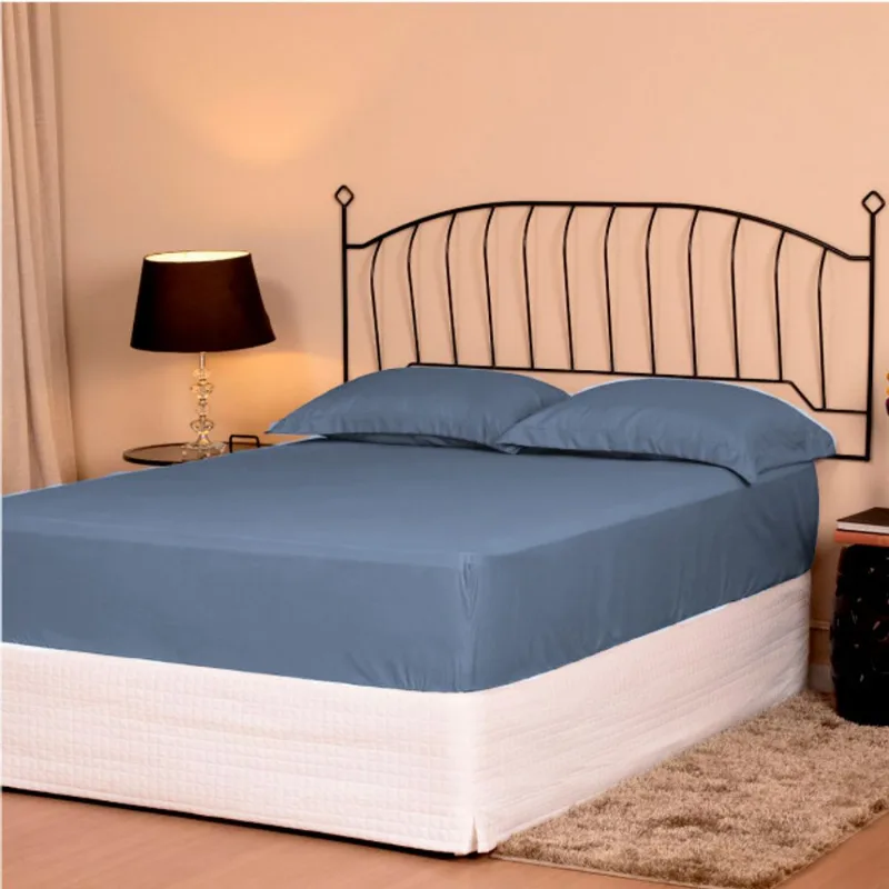 Jogo de Cama Essence Simples Solteiro Azul Jeans/unico