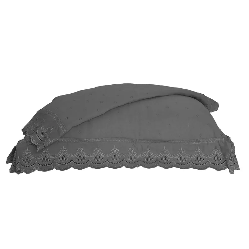 Porta Travesseiro 2pcs Percal Soft 300 Rendado Fendi