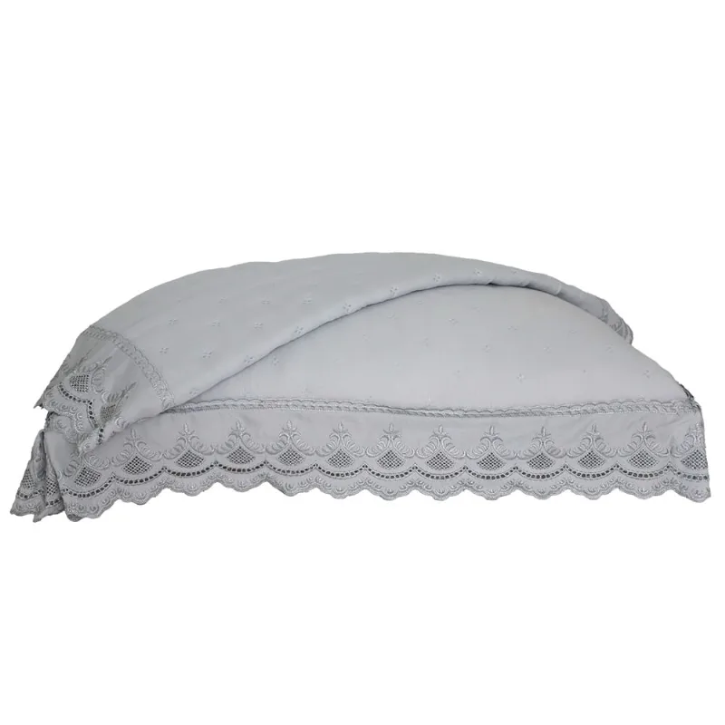 Porta Travesseiro 2pcs Percal Soft 300 Rendado Lunar