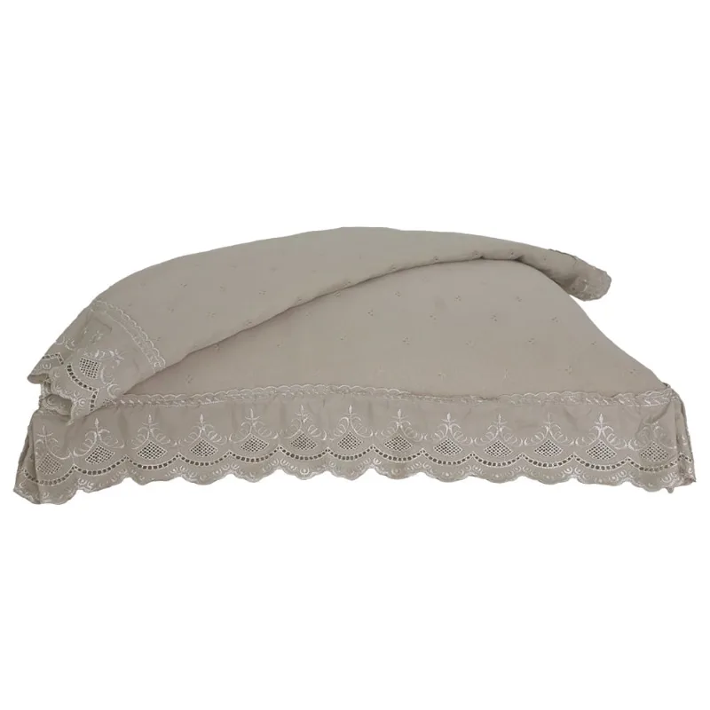 Porta Travesseiro 2pcs Percal Soft 300 Rendado Manteiga