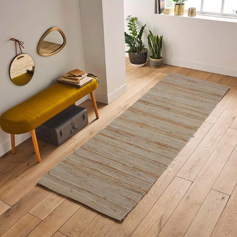 Tapete Juta Kilim Stripe 0,60x 0,90 Bege