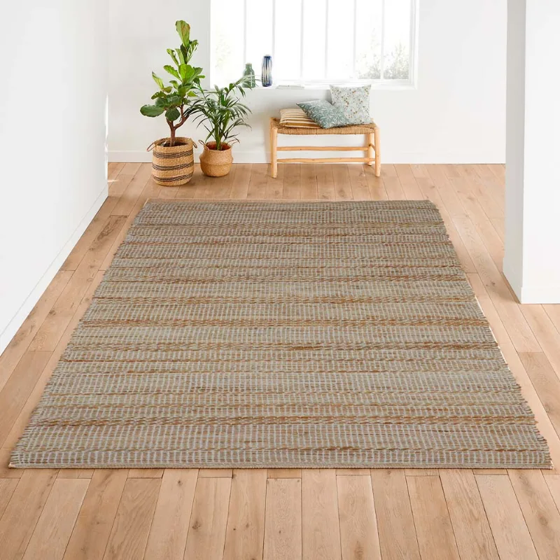 Tapete Juta Kilim Stripe 1,50x 2,00 Bege