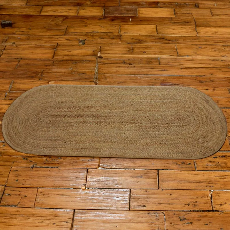 Tapete Juta Timbu 0,60x 1,80 Oval Bege