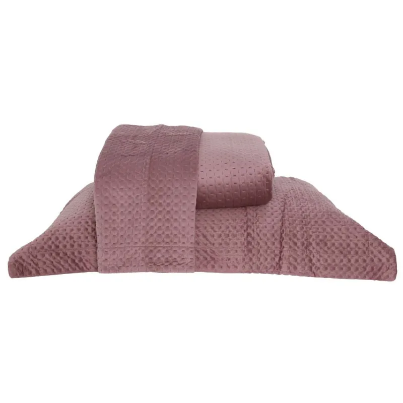 Colcha Ultrassonica Estocolmo 2,80x 2,60 King Rosa Queimado