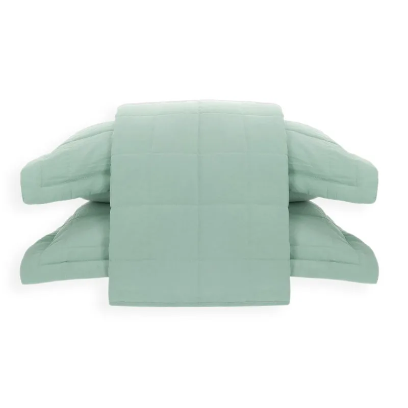 Colcha Barcelona 2,40 X 2,60 Queen Verde Menta
