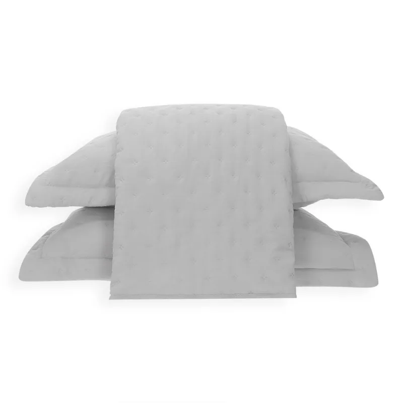 Colcha Ultrassonica Ibiza 2,40 X 2,60 Queen Prateado