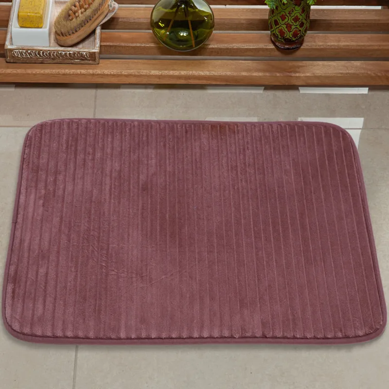 Tapete Banheiro Ondulatto 0,45 X 0,70 Rosa Queimado