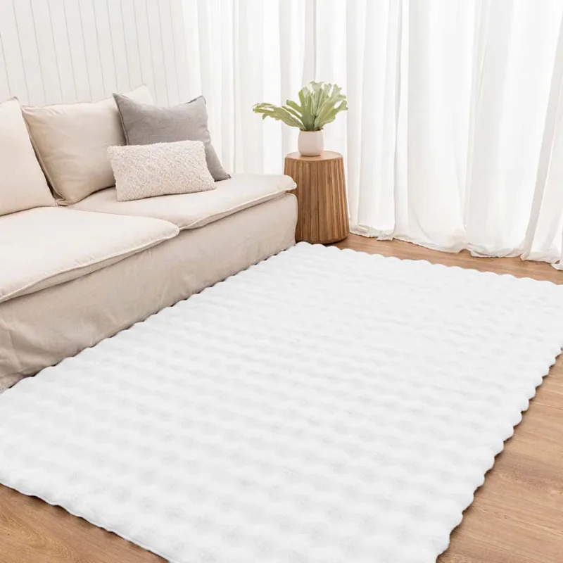 Tapete Pele Bubble 0,50x 1,00 Branco