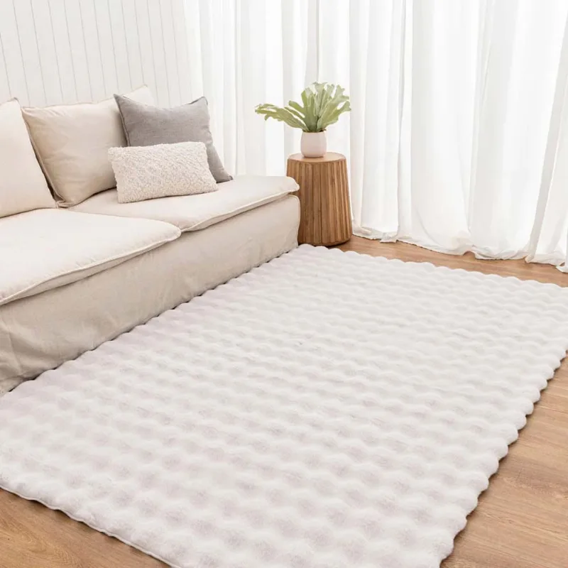 Tapete Pele Bubble 1,00x 1,50 Marfim