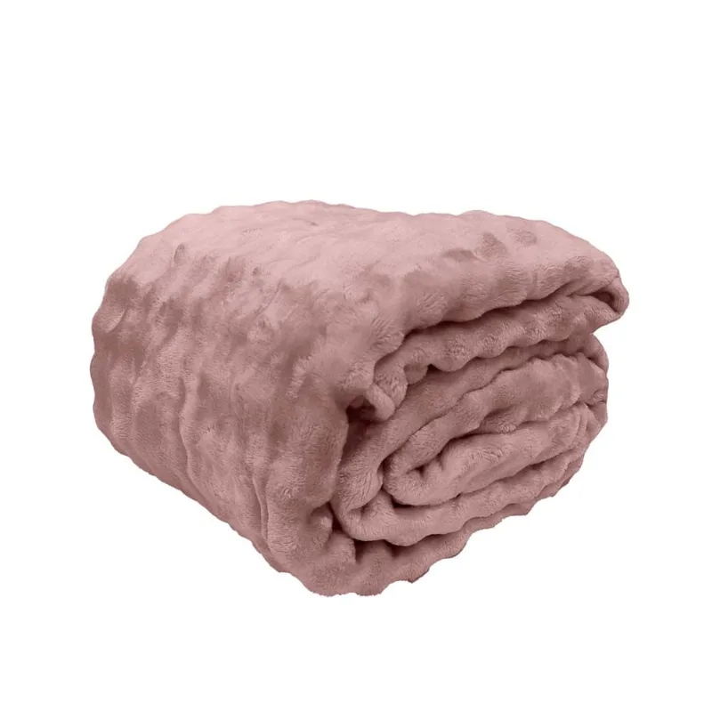 Cobertor Bubble 2,40x 2,60 Rose/unico
