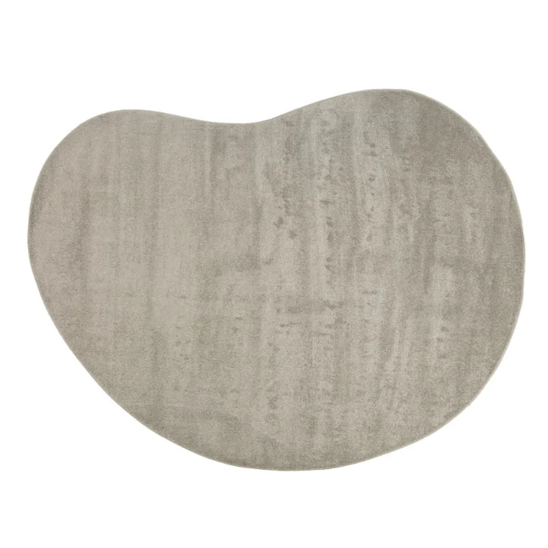 Tapete Sao Francisco Liso Organico 1,50 X 2,50 Prata Formato Iii