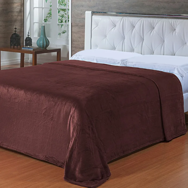 Cobertor Toque de Seda Nc 2,40 X 2,60 Vinho