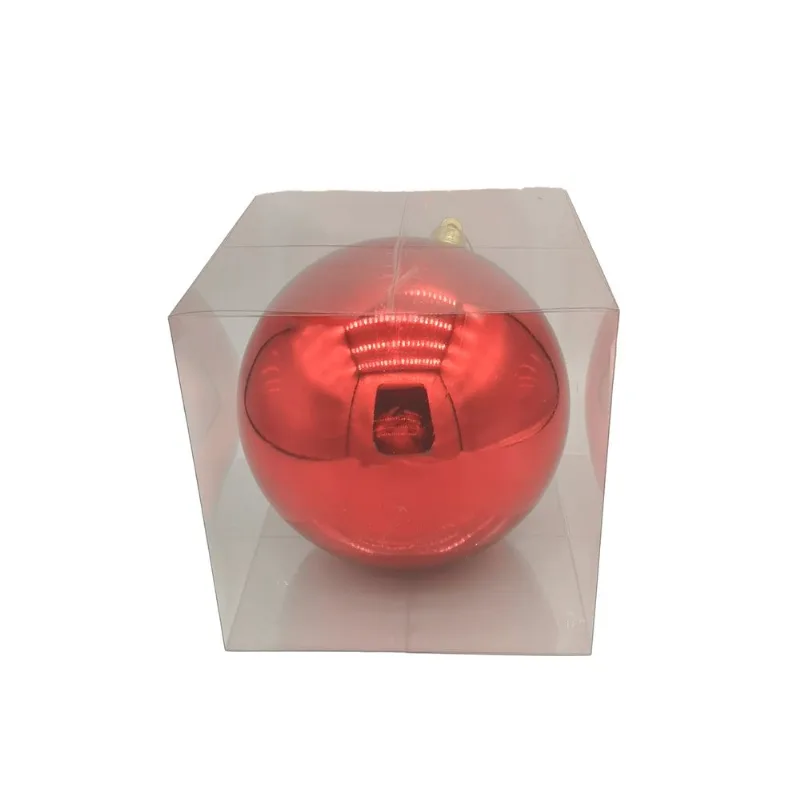 Bola Natalina Porto Liso 20cm Vermelho