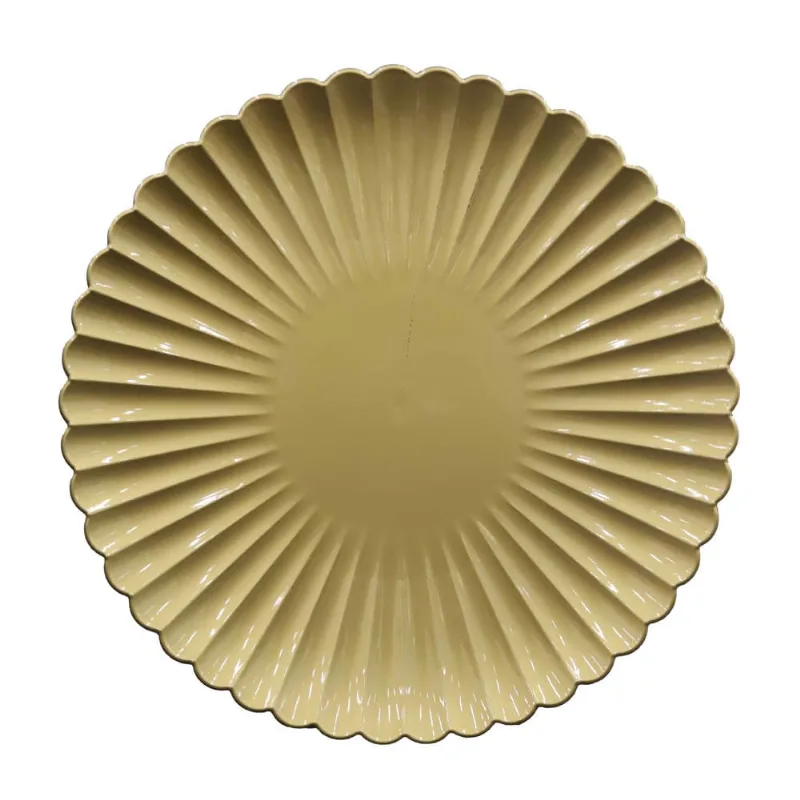 Sousplat Ondulatto 33cm Ouro