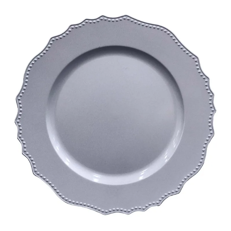 Sousplat Real 33cm Prata