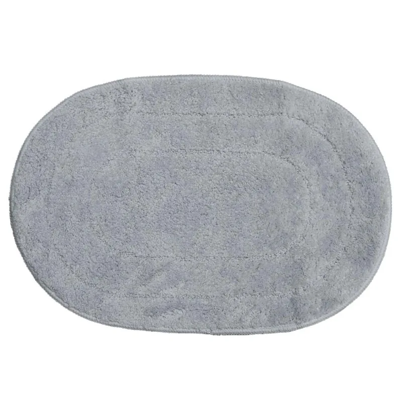 Tapete Microsoft Interlagos Oval 0,40 X 0,60 Cinza