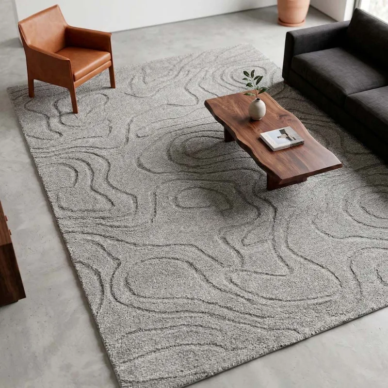 Tapete Sacramento Carving 2,00 X 2,50 Des 001 Prata