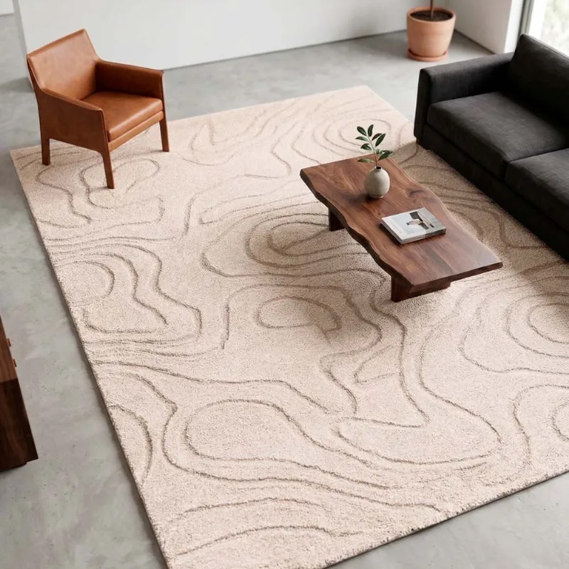 Tapete Sacramento Carving 2,40 X 3,00 Des 001 Marfim
