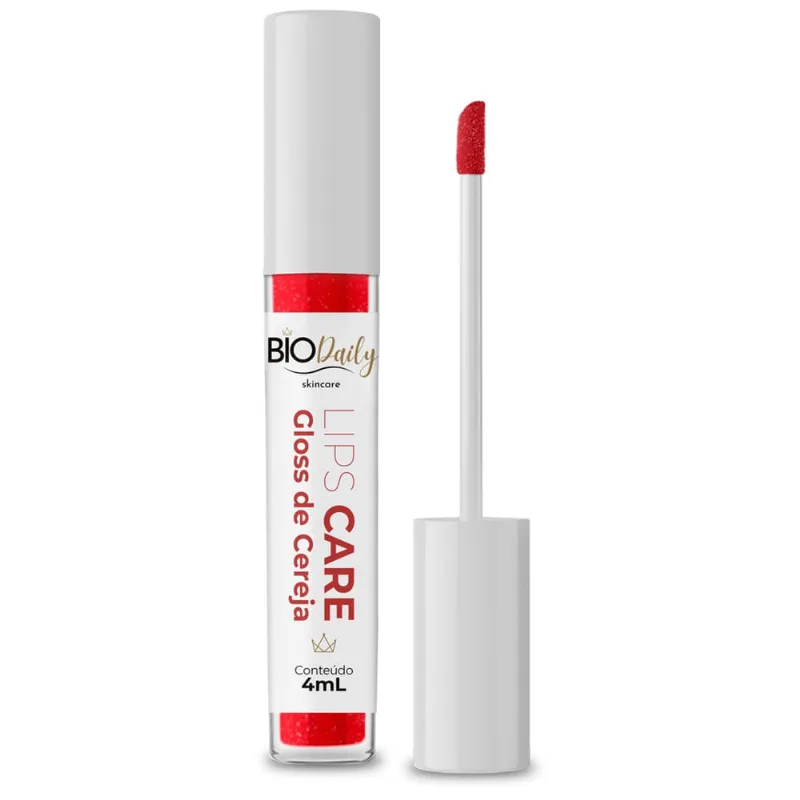 Lips Care Gloss De Cereja Ácido Hialurônico Biodaily