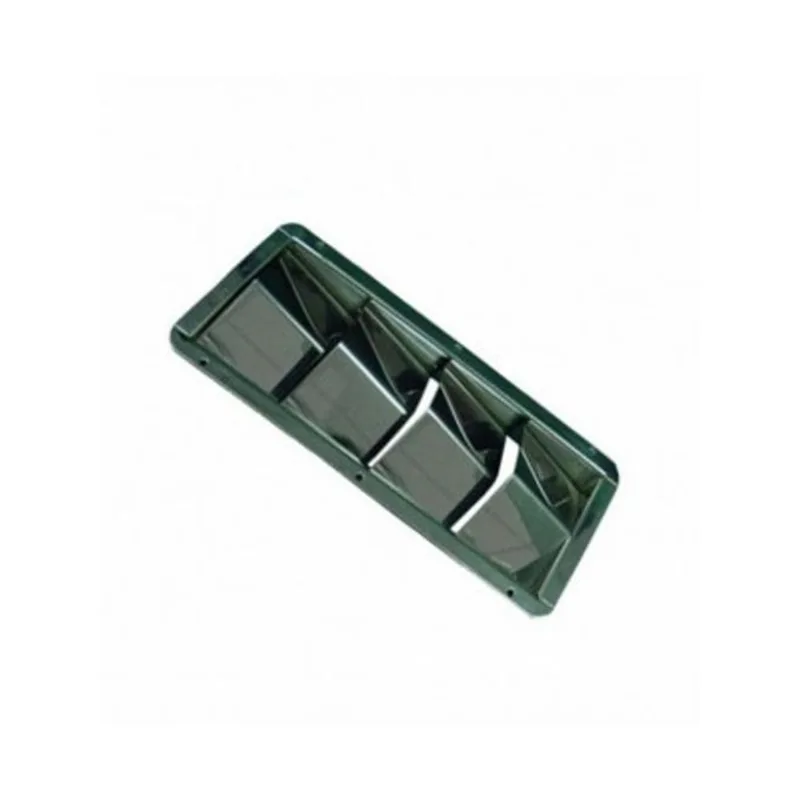 Grade De Ventilação Em Aço Inox Com 4 Aberturas 287 X 112mm