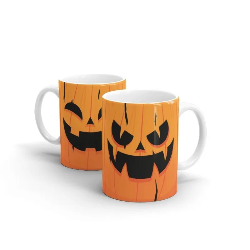 Caneca Personalizada Cerâmica Halloween Abóbora - Não Informado