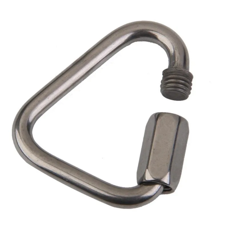 Link Delta Em Aço Inox 316 De 5mm Com Trava De Segurança