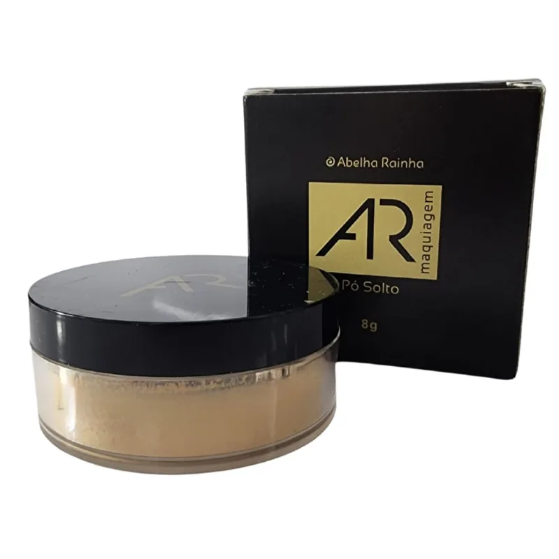 Pó Facial Solto Porcelana 04 ar Maquiagem Abelha Rainha 8g - Abelha Rainha