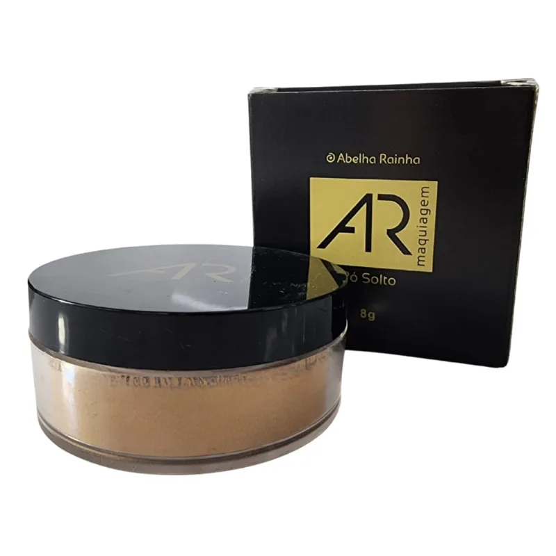 Pó Facial Solto Porcelana 05 fps 15 ar Maquiagem Abelha Rainha 8g - Abelha Rainha