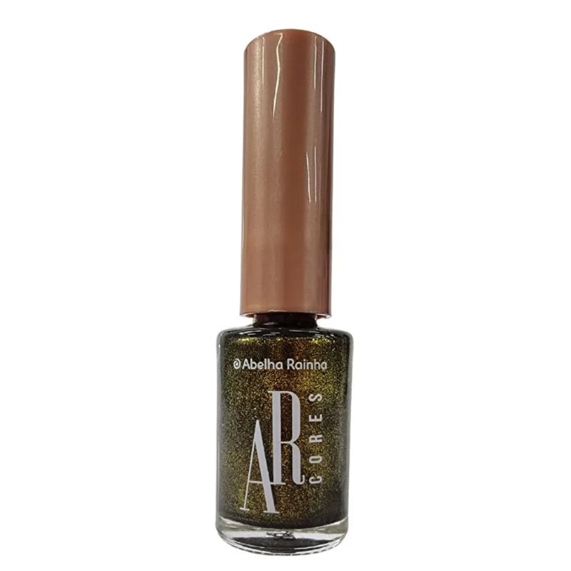 Esmalte Glitter Olho de Tigre ar Cores Abelha Rainha 9ml - Abelha Rainha