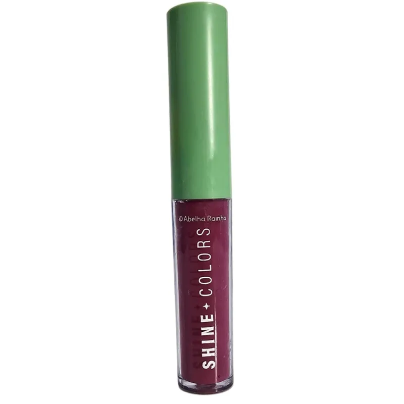 Batom Vinil Vinho Minissaia Shine Colors Abelha Rainha 3,5g - Abelha Rainha