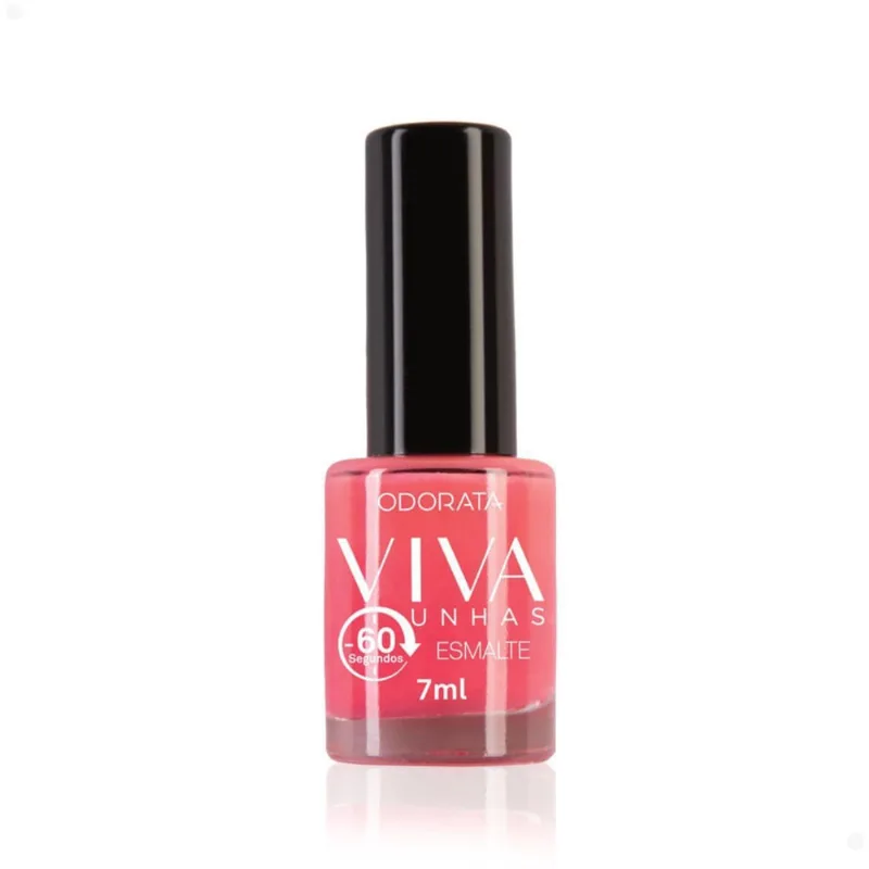 Esmalte 60 Segundos Goiaba Suave Cremoso 7Ml Viva Unhas
